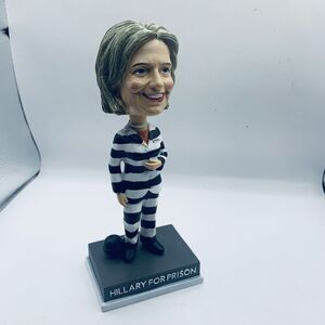 Hillary Clinton For Prison Bobblehead Figure 2016 Donald Trump Campaign No Box